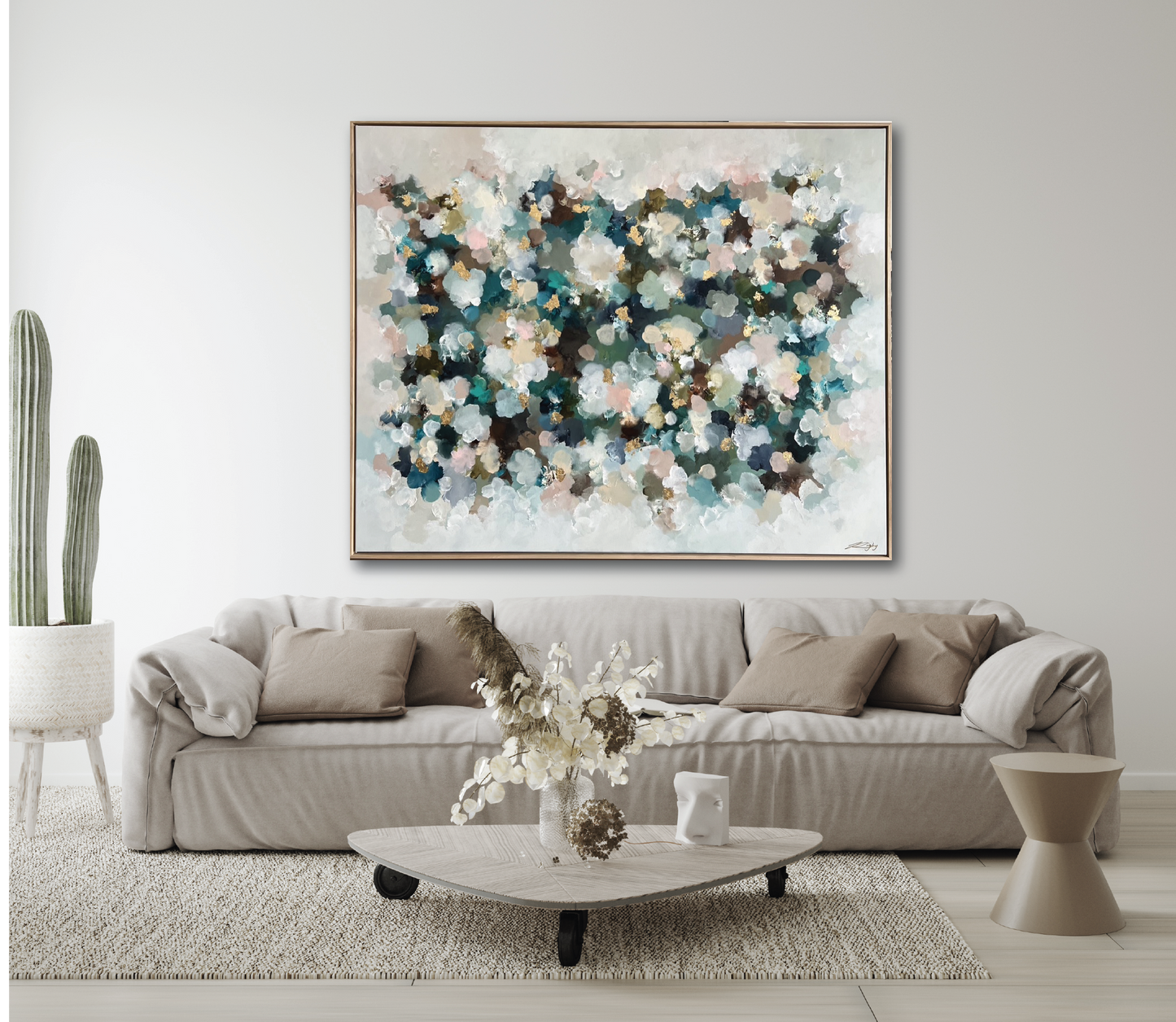 CAERULEAN NEBULA AURUM 155cm x 125cm