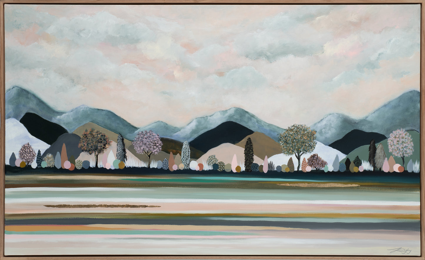 DOMUM MONTEM AURUM - Open Edition Print on Canvas