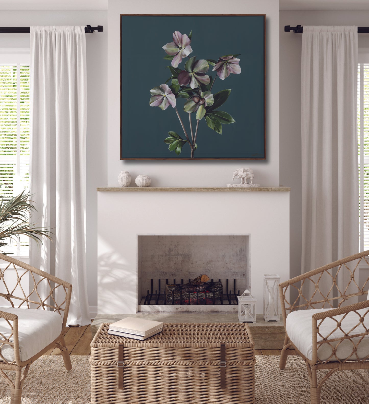 ELLEBORUM CAERULEUM - Open Edition Print on Canvas