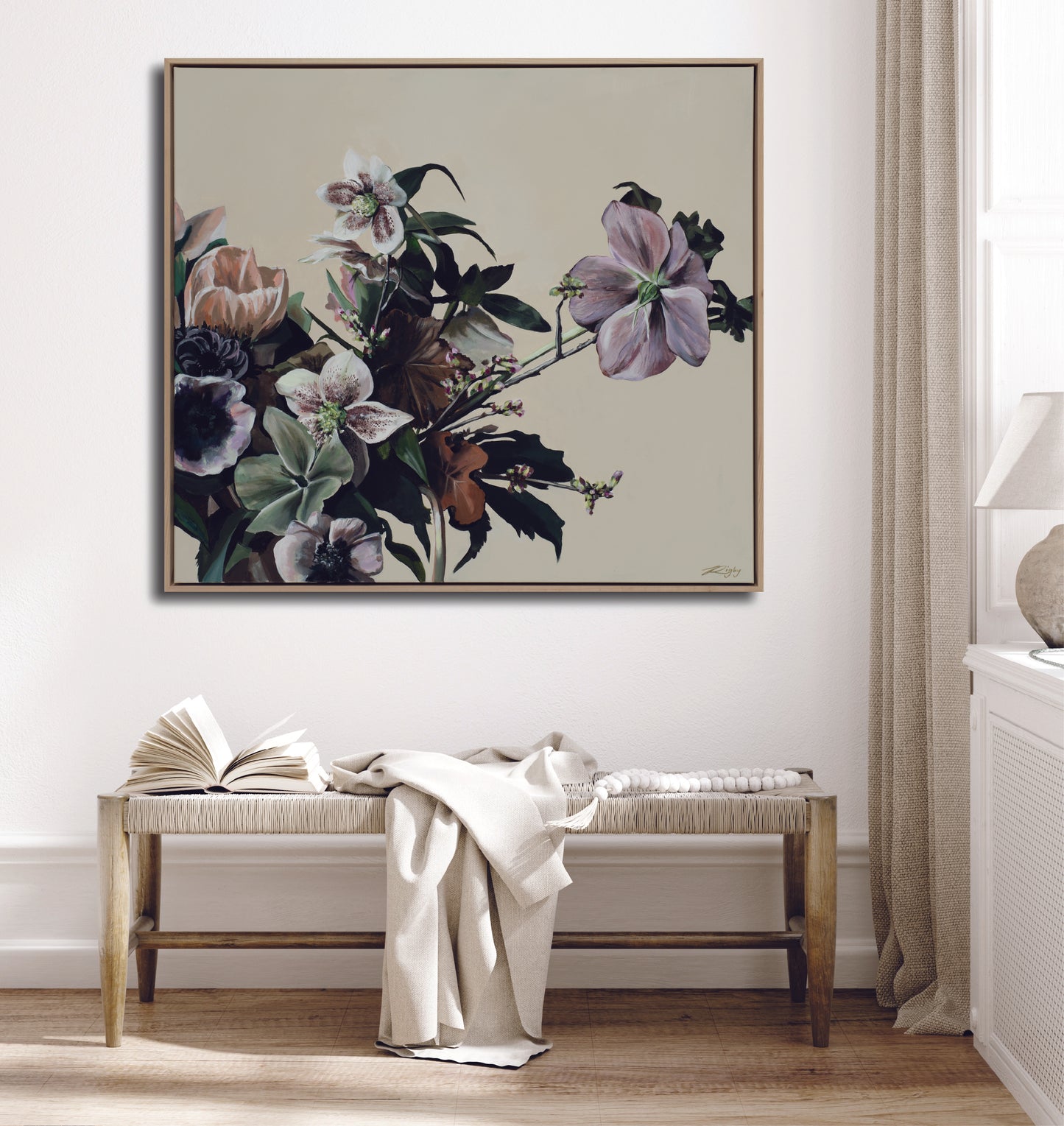 ELLEBORUM CREMA  - Open Edition Print on Canvas