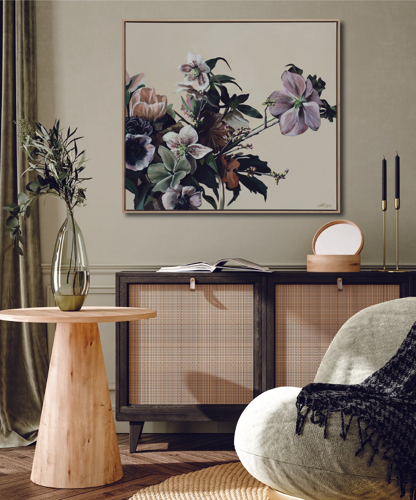 ELLEBORUM CREMA  - Open Edition Print on Canvas