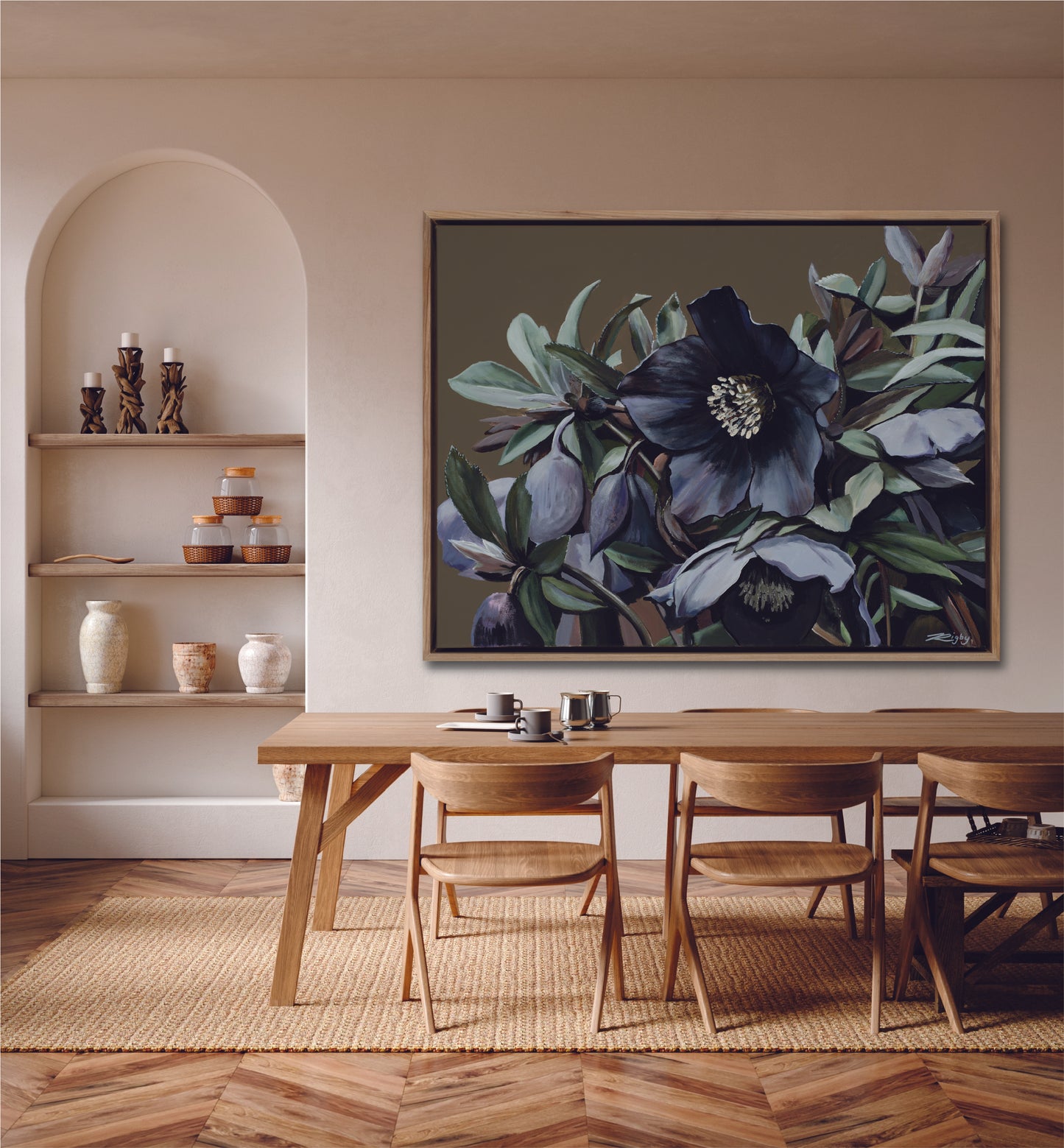 ELLEBORUM PURPURA  - Open Edition Print on Canvas