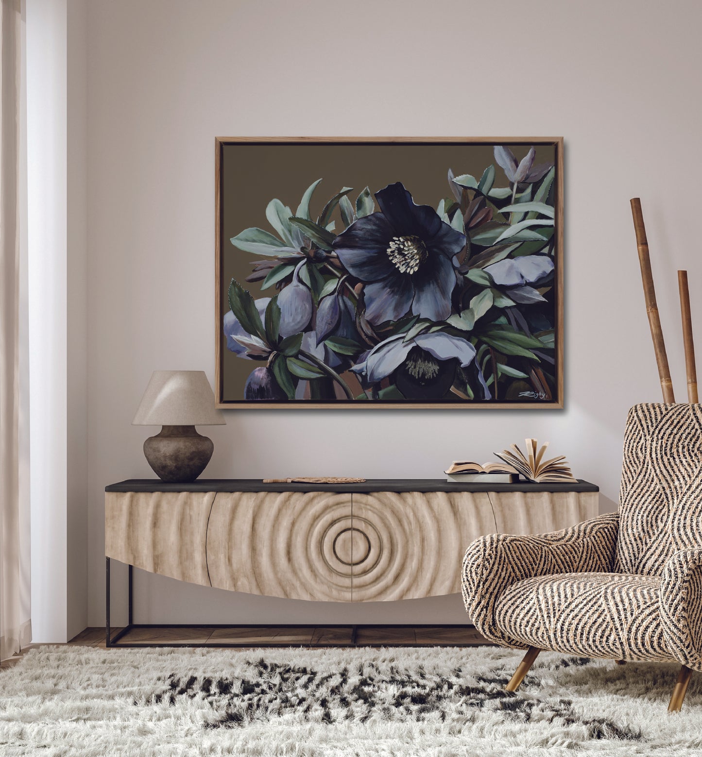 ELLEBORUM PURPURA  - Open Edition Print on Canvas