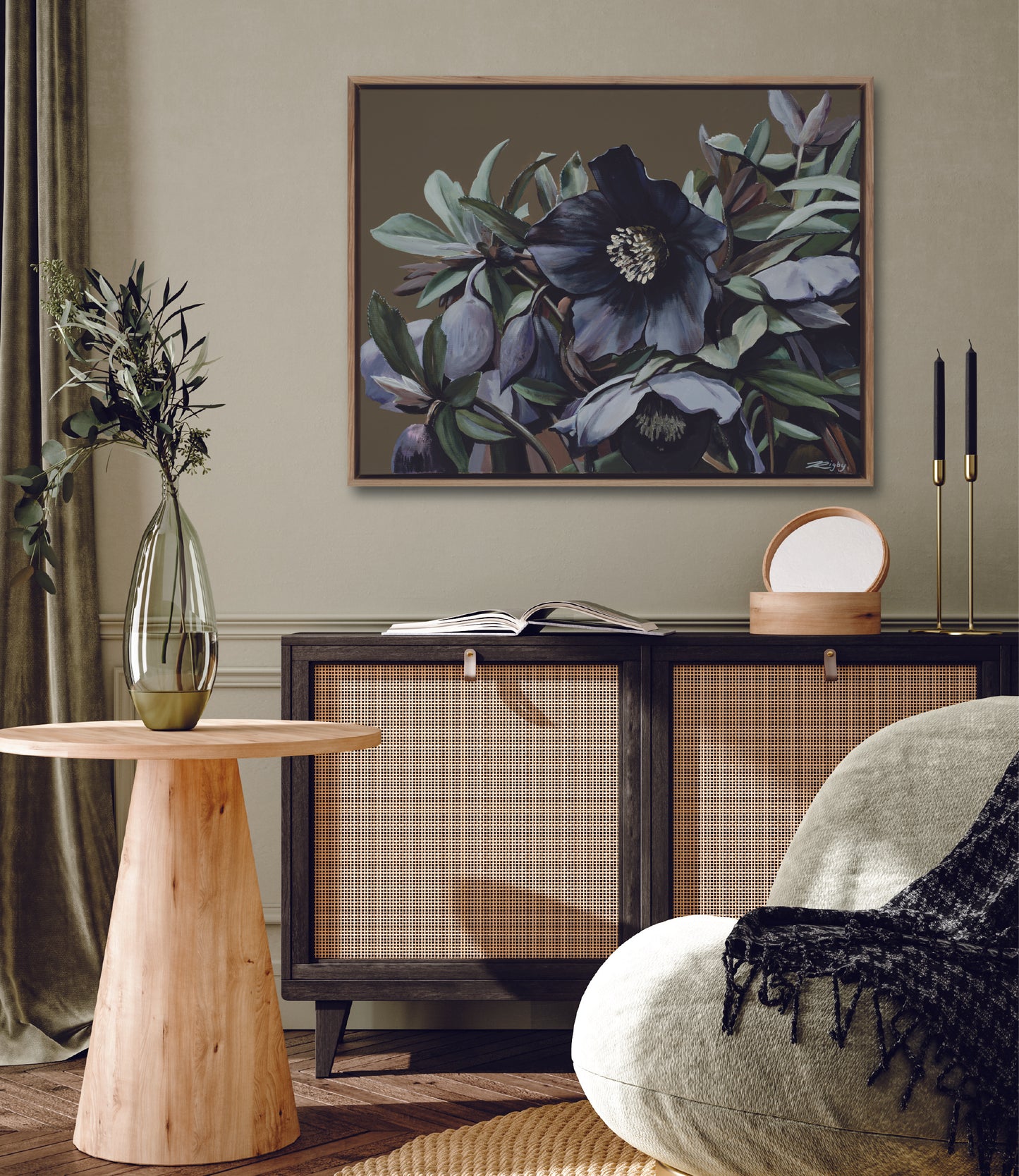 ELLEBORUM PURPURA  - Open Edition Print on Canvas