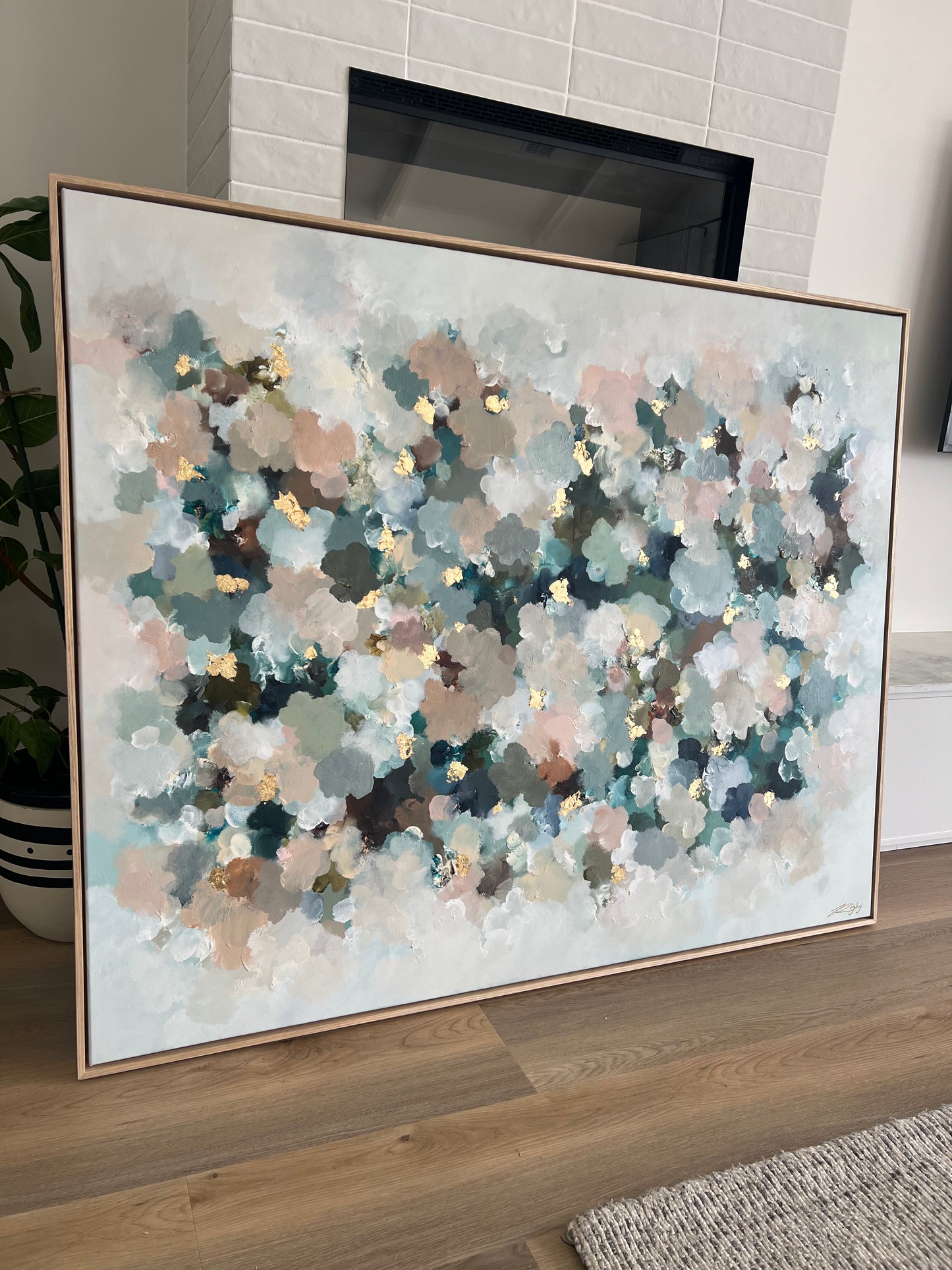 CAERULEAN NEBULA AURUM 155cm x 125cm