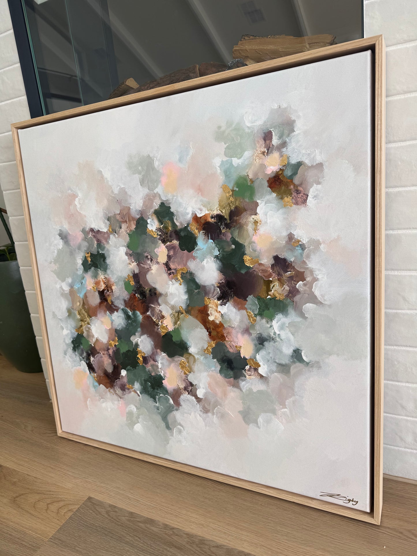 NEBULA VIRIDIS AURUM 79cm x 79cm