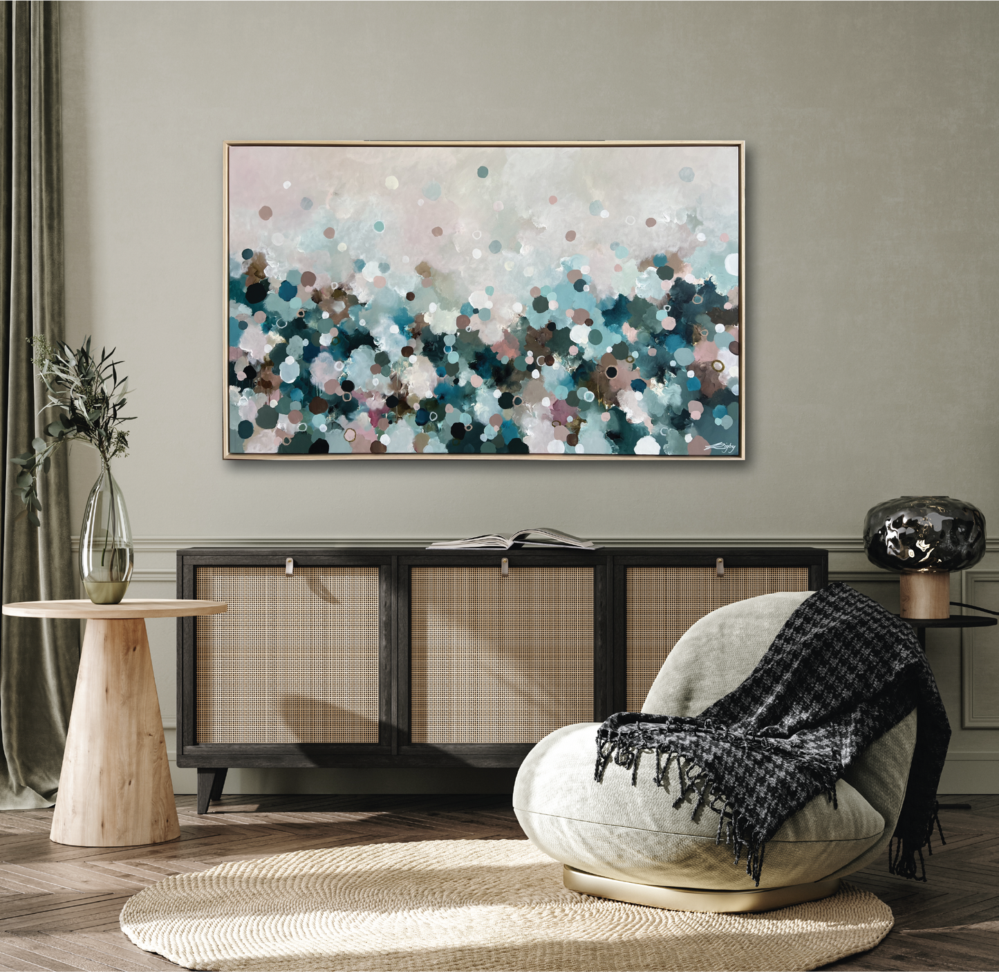 CAERULEAN NEBULA HAZE 155cm x 95cm