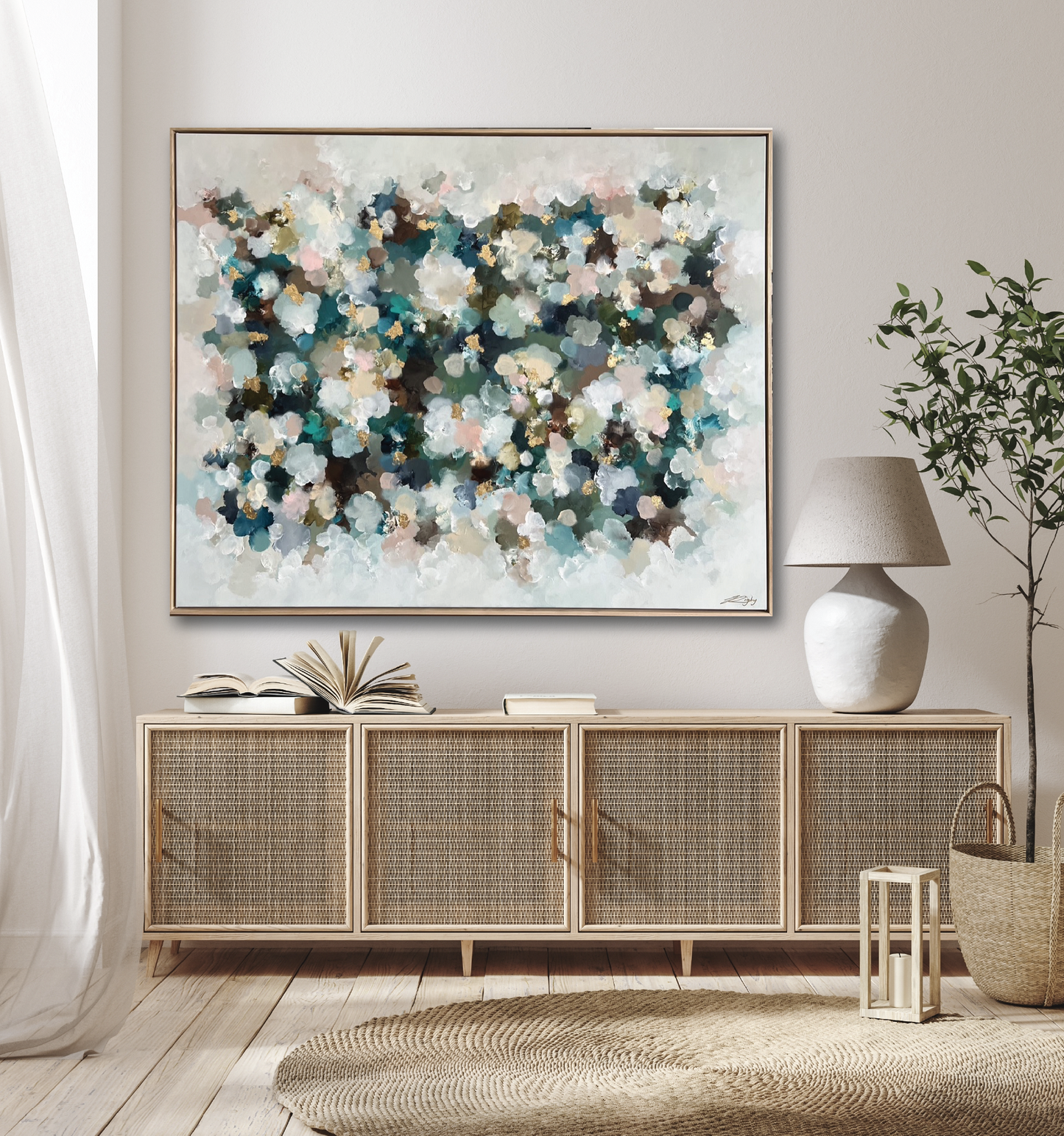 CAERULEAN NEBULA AURUM 155cm x 125cm