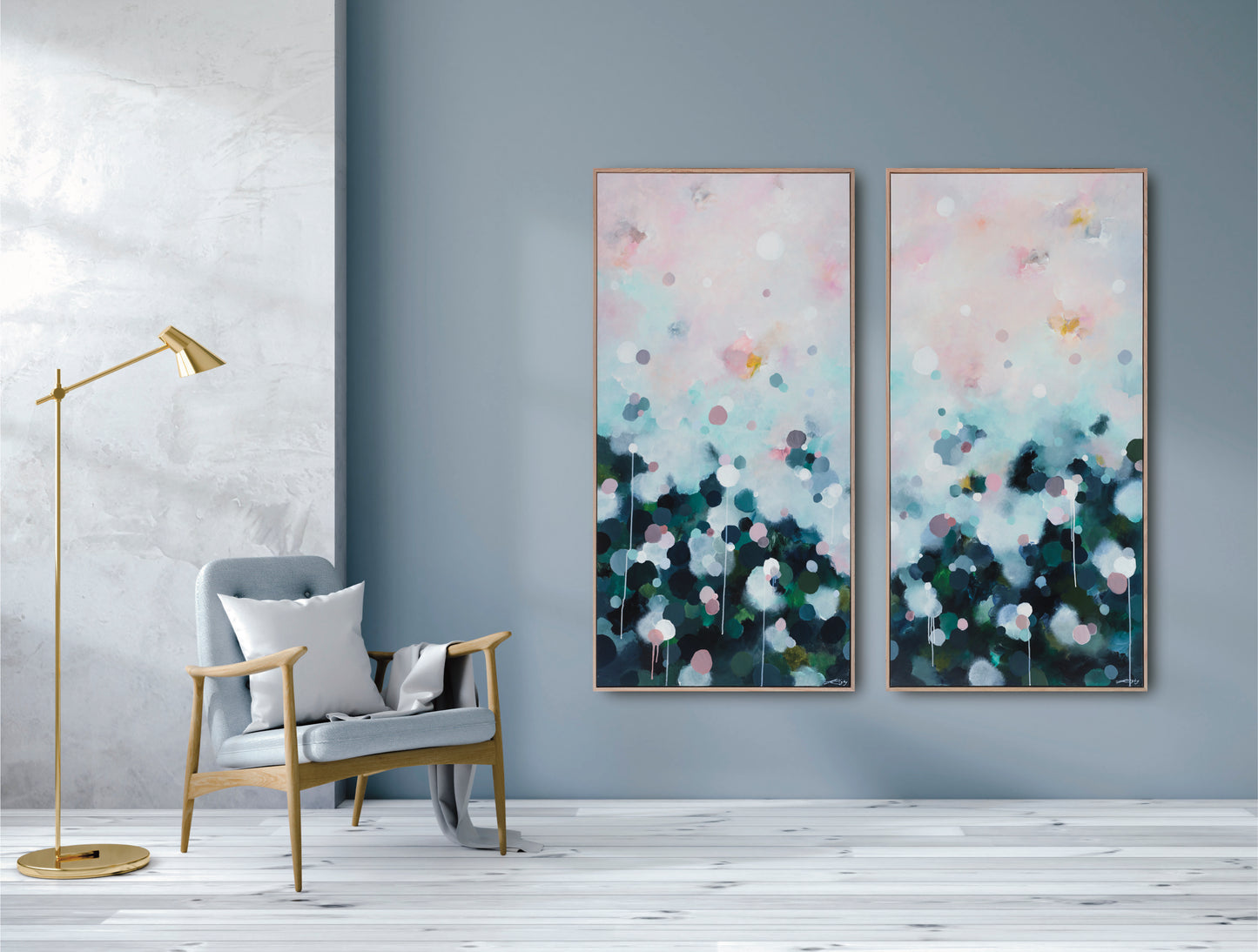 NEBULA HAZE - Diptych 79cm x 155cm each