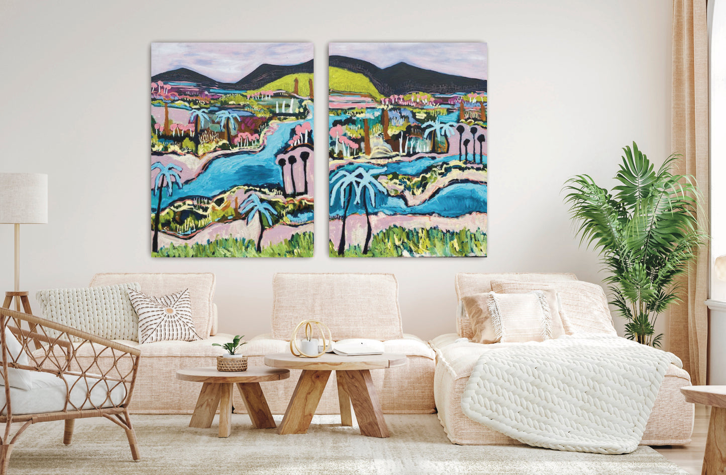'Blue Palms in Paradise' by Bree Morrison