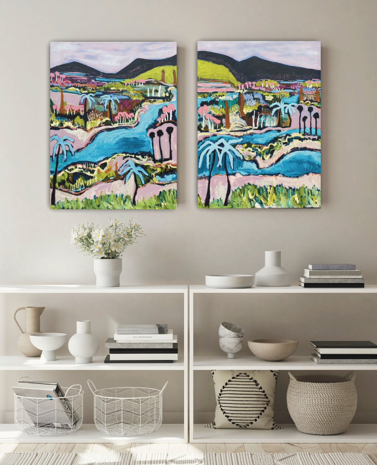 'Blue Palms in Paradise' by Bree Morrison