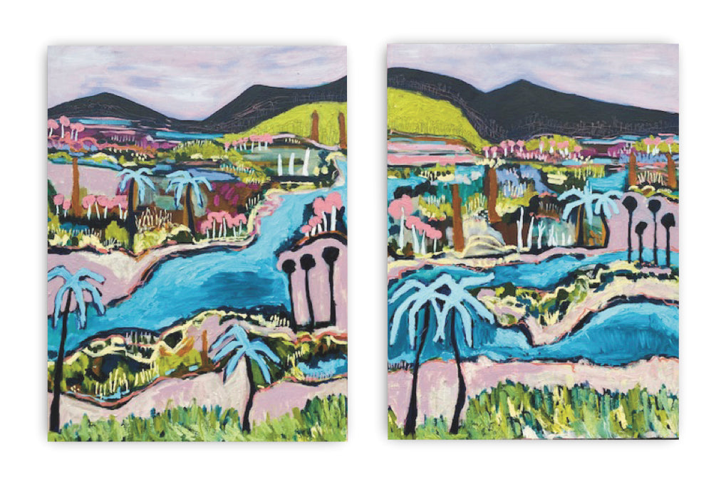 'Blue Palms in Paradise' by Bree Morrison
