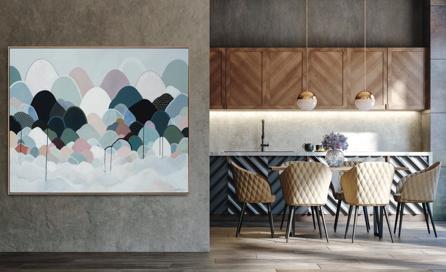 ORNATA BOREALIS MONTEM - Open Edition Print on Canvas