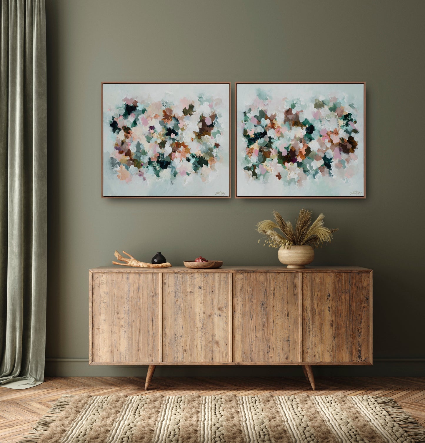 OTIUM NEBULA DIPTYCH/PAIR - Open Edition Print on Canvas