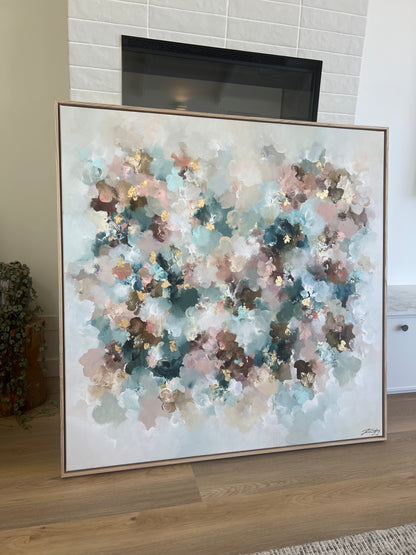 NEBULA CREMA  125cm x 125cm