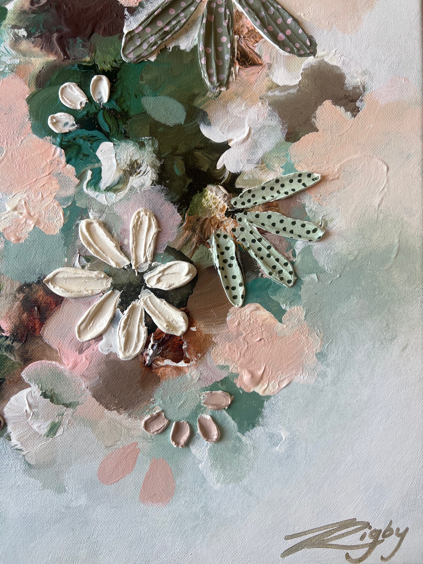 Textura Flore Animus #2- 53cm x 53cm