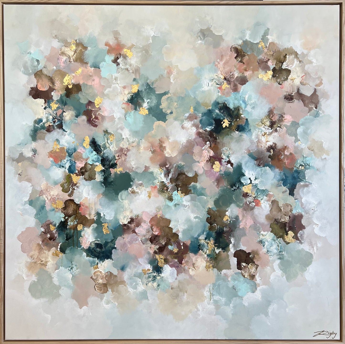 NEBULA CREMA  125cm x 125cm