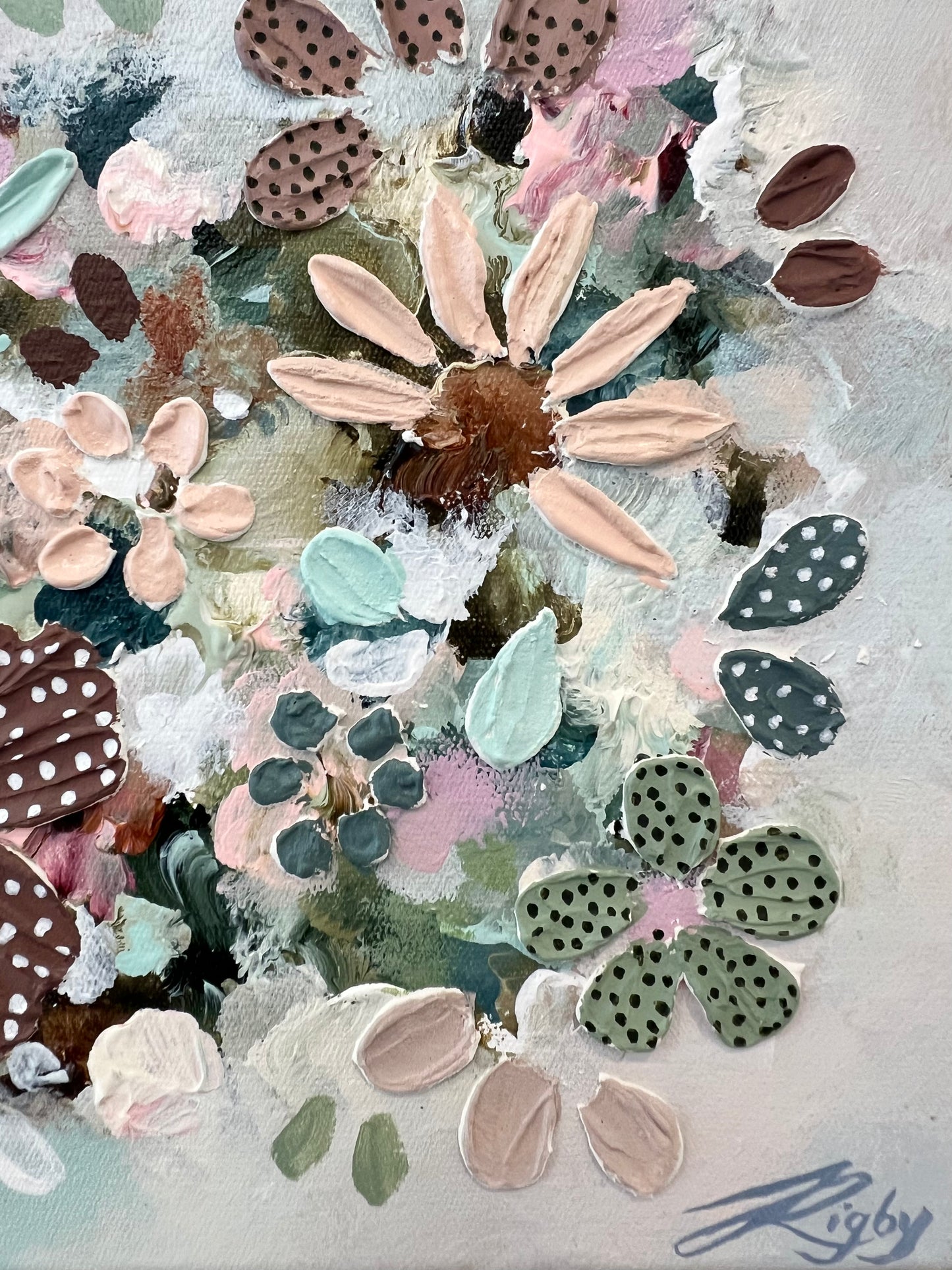 Textura Flore #7 - 23cm x 23cm