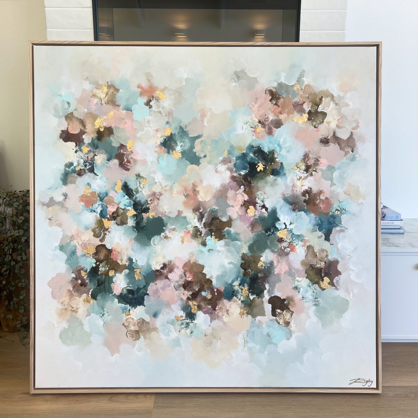 NEBULA CREMA  125cm x 125cm