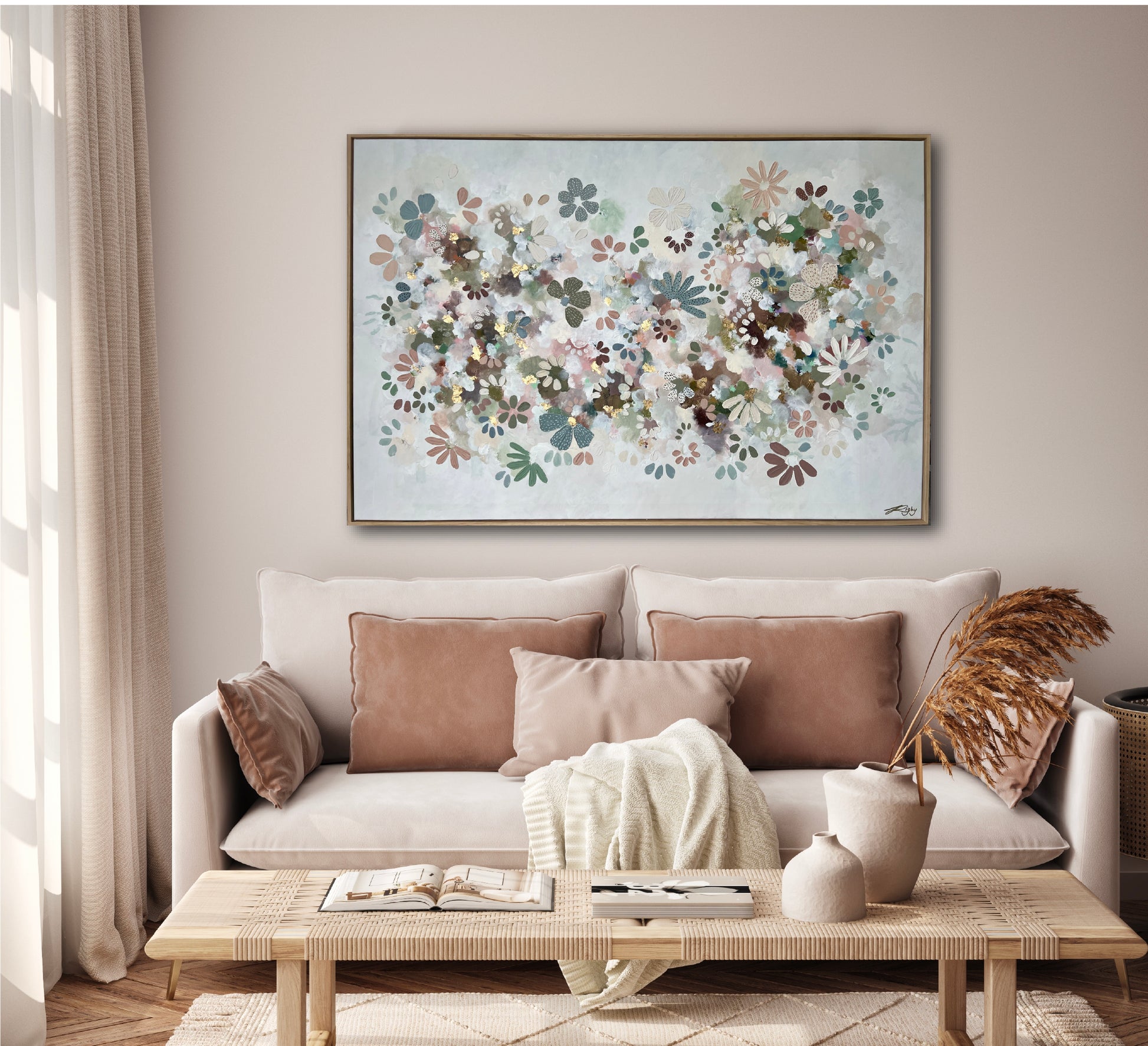 Textura Flora, Melbourne, original art, Jessie Rigby, Abstract, Macedon Ranges, Australian Artist