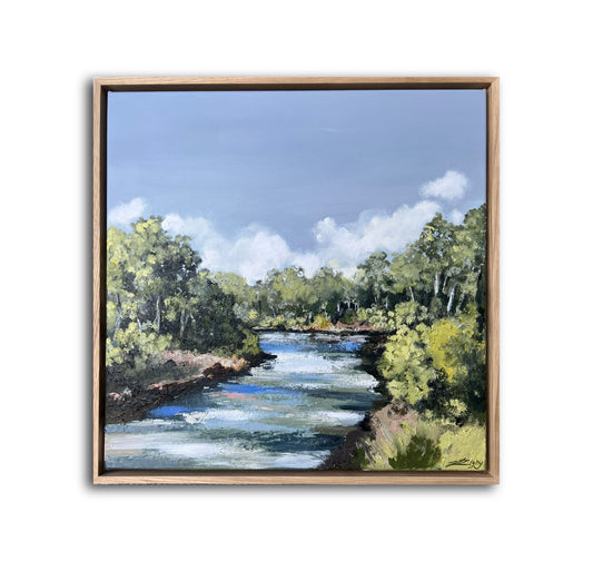 Warrandyte on the River - 53cm x 53cm