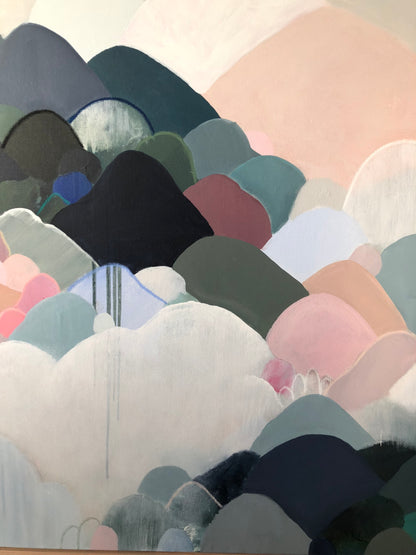 STORM CLOUDS & MOUNTAINS - 125cm x 94cm