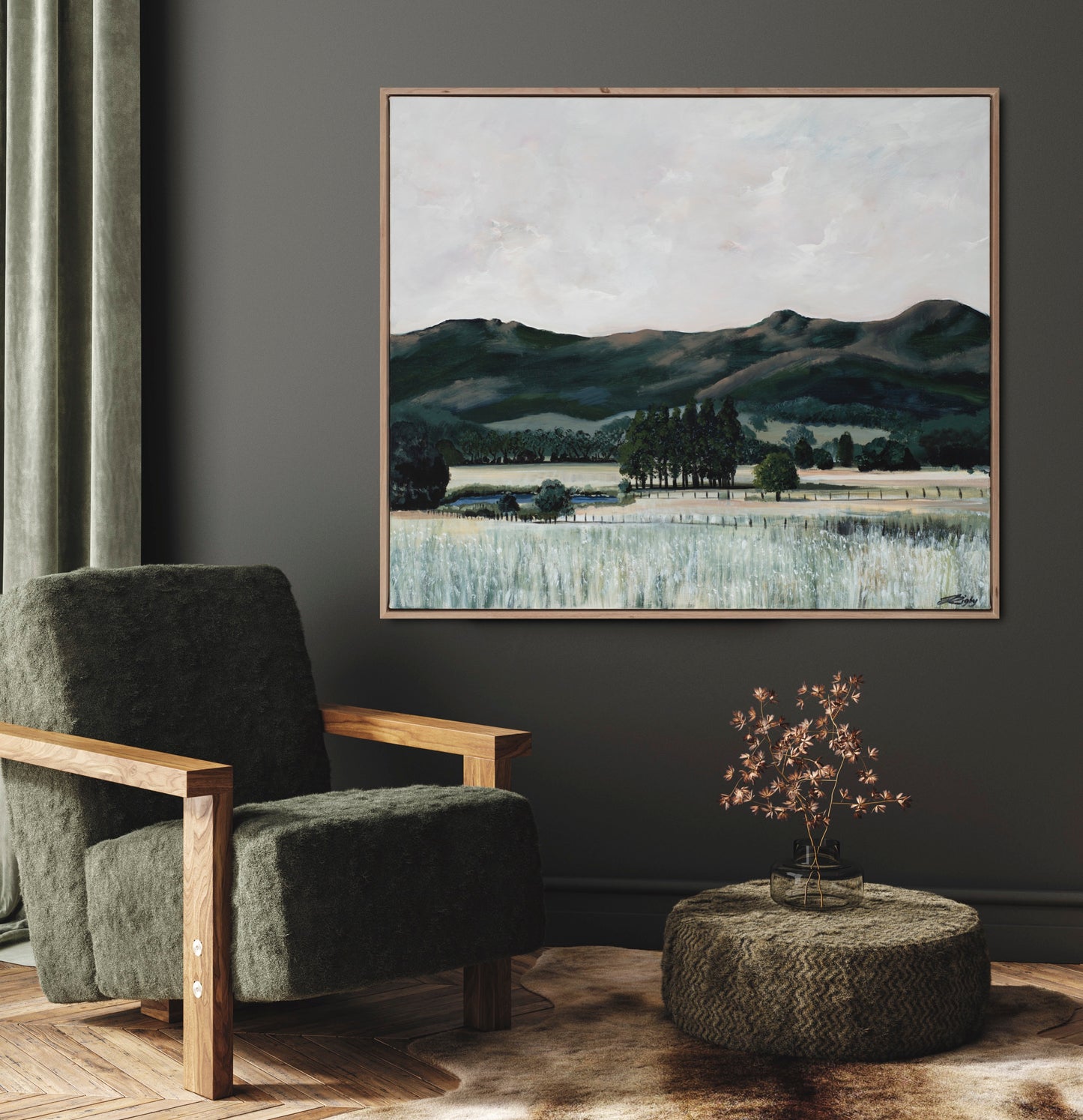 MACEDON  RANGES #2 - 100cm x  85cm