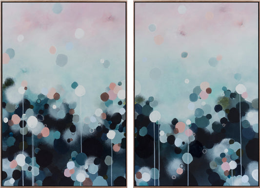 NEBULA HAZE DIPTYCH/ PAIR - Limited Edition Print on Canvas